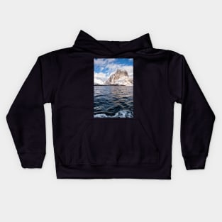 The Frosted Mountains of Lofoten Kids Hoodie